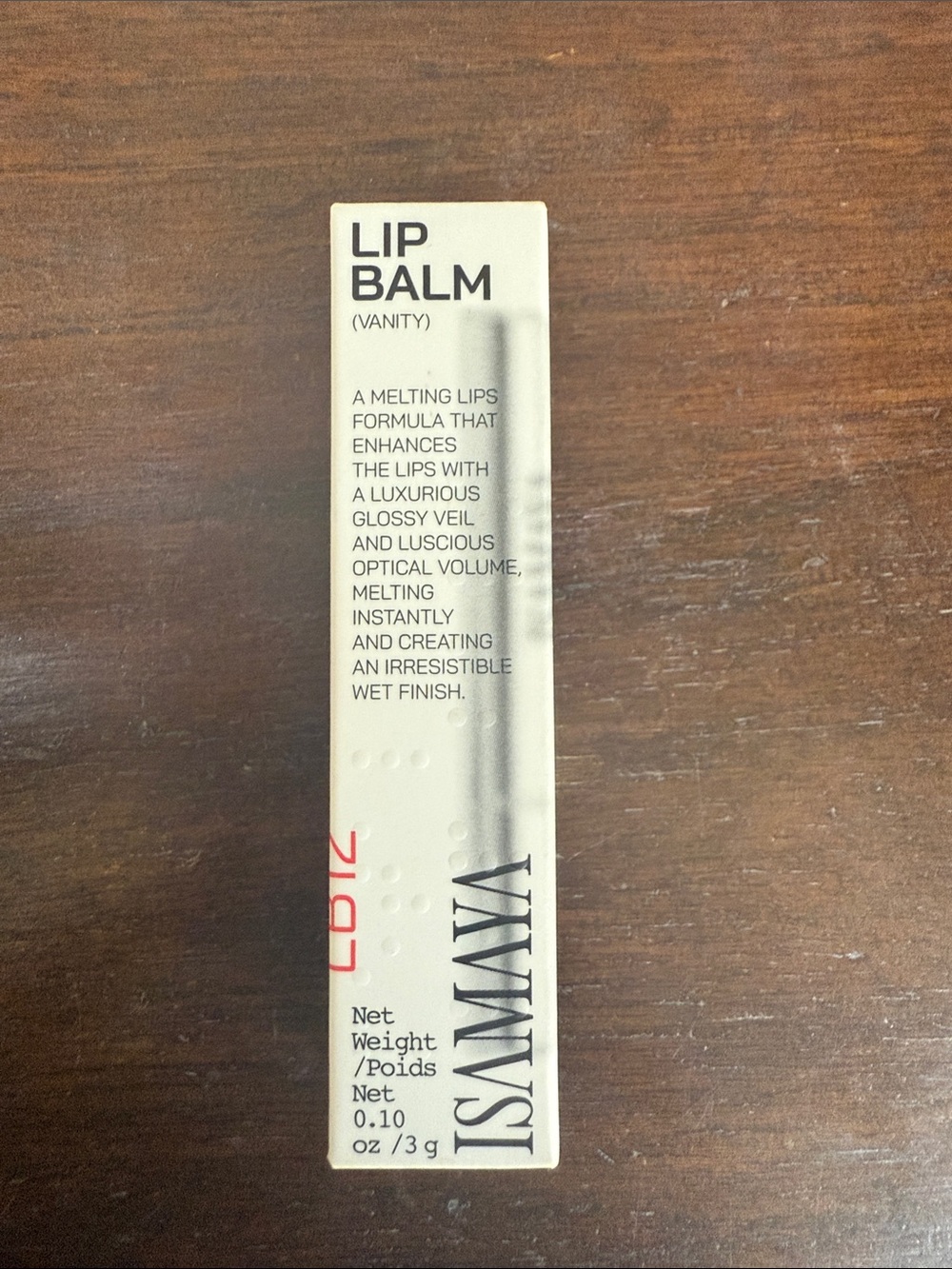 Brand new ISAMAYA black Lip Balm (Vanity) Glossy Wet Finish-unopened